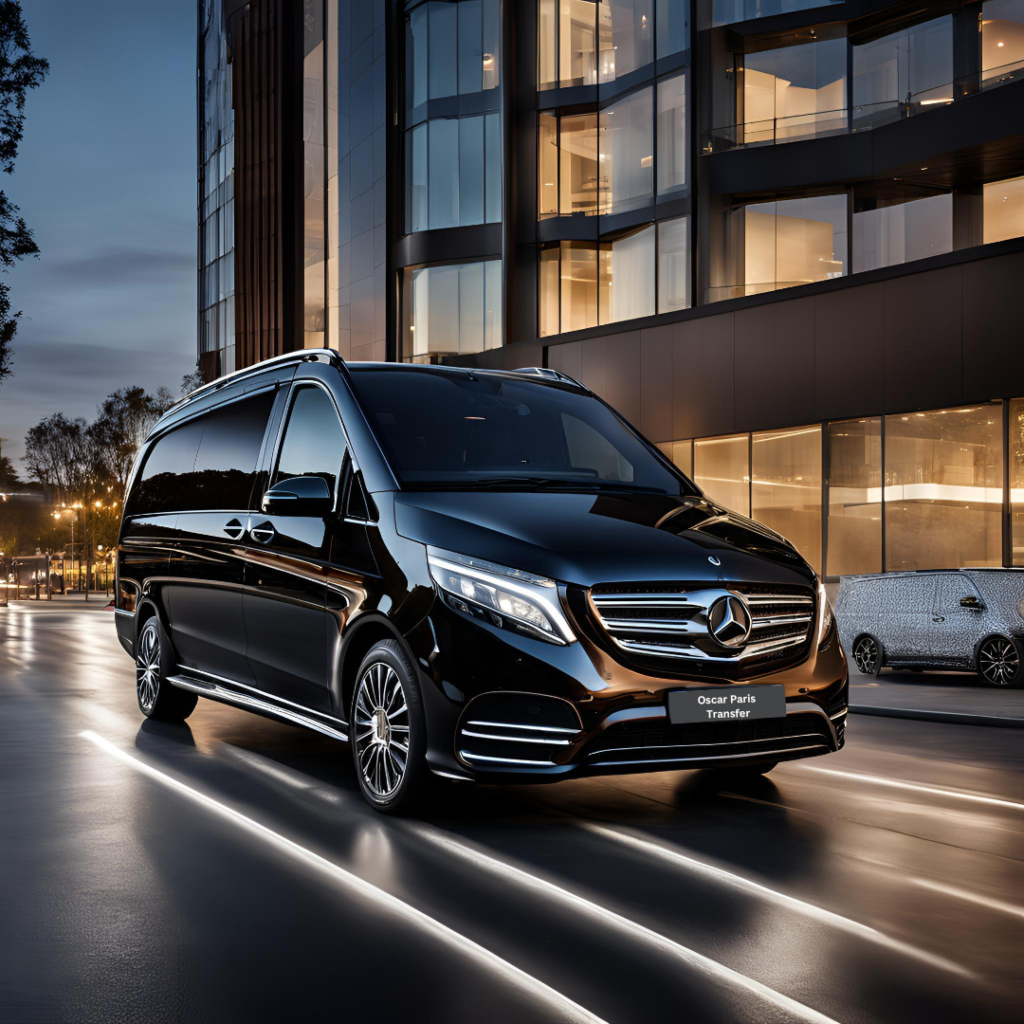 Luxury taxi service Paris – Premuim Van arriving at Disneyland Paris Luxury taxi service Paris – Premuim Van arriving at Disneyland Paris